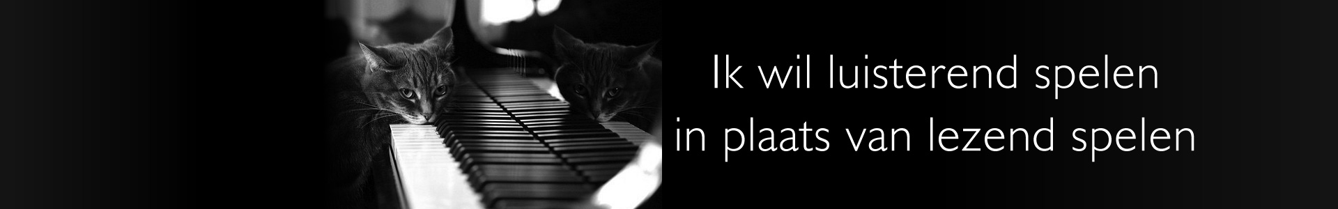 Piano improvisatie, luisterend leren spelen in plaats van lezend spelen